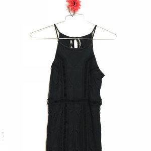 LBD Little Black Lace High Neck Cocktail Dress